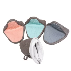 1PC Kitchen Anti-Scald Oven Gloves Multifunctional Fish-Shaped Silicone Gloves Tray Cutlery Rack Oven Gloves - Image 4