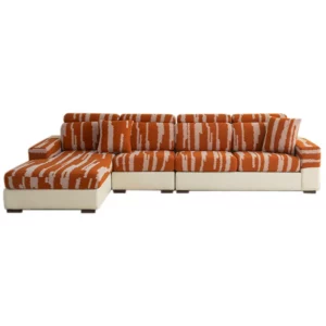 Stretch Polar Fleece Jacquard Sofa Cover Two-Color Geometric Lines Simple Style Sofa Cover Anti-Cat Scratch Skin-Friendly Soft Breathable Sofa Cover - Image 3