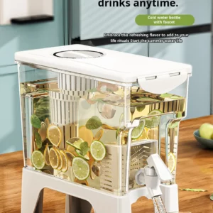 3.5L Large Capacity Cold Water Pitcher Cold Kettle with Faucet In Refrigerator Iced Beverage Dispenser Refrigerator and Spigot - Image 7