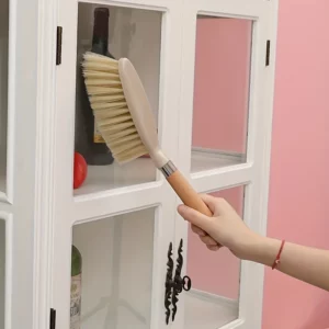 A set of small dustpan and wooden handle broom combination - suitable for cleaning sofas, tables, and small spaces - Image 4