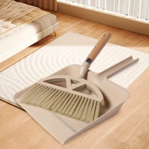 A set of small dustpan and wooden handle broom combination - suitable for cleaning sofas, tables, and small spaces - Image 6