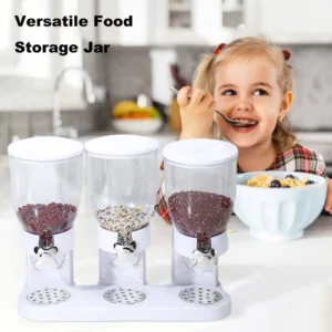 Easy Installation Food Jar Food Container Bpa-free Capacity Dry Food Dispenser Transparent Storage Jar for Cereal Candy Easy - Image 2