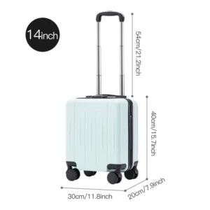 Boarding 14 Inch Suitcase, Small and Lightweight Suitcase, Mini Children's Password Luggage - Image 3