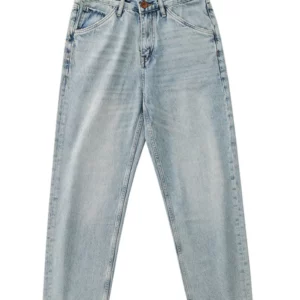 Spring New American Retro Heavyweight Twill Denim Jeans Men's Fashion 95% Cotton Washed Old Loose Straight Youth Casual Pants - Image 6