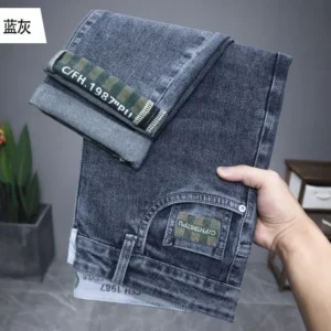Fashion High Quality Men's Jeans Autumn New Casual Denim Stretch Menswear Korean Streetwear Luxury Cowboy Boyfriend Pencil Pants - Image 7