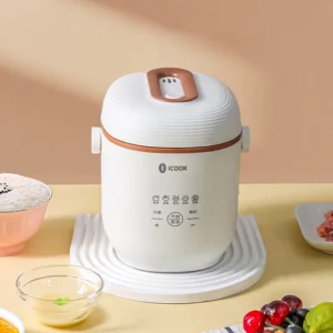 0.8L Rice Cooker Multifunctional Mini Electric Cooker Portable 220V Household Kitchen Appliance Ror1-2 Persons - Image 3