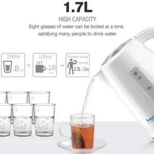 1.7L Electric Kettle Kettle Cordless 2200W Household Kitchen Fast Heating Boiling Teapot Pot Automatic Switch Off 220V Sonifer - Image 2
