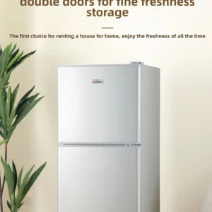 HTTdouble door capacity refrigerator electricity saving rental room dormitory first-class energy efficiency small three door - Image 3