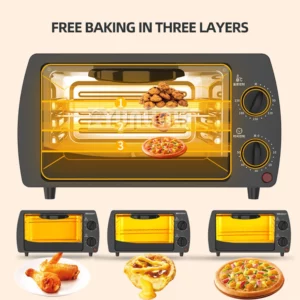 Household 12L Electric Oven Multifunction Desktop Baking Oven Horno Para Pizza Tostadora Pequeno - Image 4