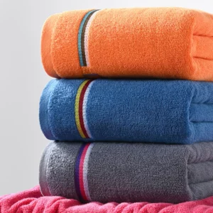 100% Cotton Large Bath Towel Adult Bath Towel Sweat Absorbent Bath Towel Colorful Bath Towel Set Large Size Bath Towel - Image 4