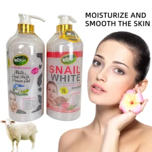 Turmeric Milk Sugar Scrub Body Wash Deep Cleansing Moisturizing Brightening Skin Tone Fading Spots Anti-Aging 1000ml Skincare - Image 7