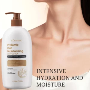 500ml Prebiotic & Oat Body Lotion - Deep Moisturizing Cream for Dry, Sensitive Skin, Soothing Repair - Image 4