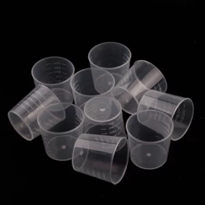 20pc 30ml Clear Plastic Liquid Measuring Cups Graduaeted Laboratory Test Cylinder With Scales For Resin Silicone Mold Tool - Image 6