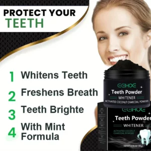 Teeth Whitening Powder,Natural Whitening and Deep Tooth Deep Cleaning Powder,Teeth Stain Remover,Natural Fresh Breath - Image 6