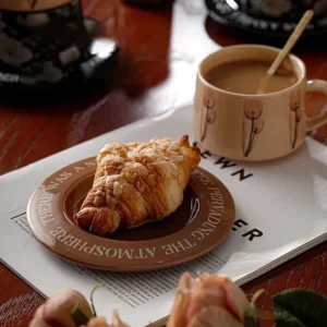 Ceramic Coffee Cup and Dish Set Couple Pair Cup Gift Box High-end Exquisite Gift Set - Image 3