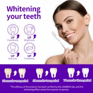 BREYLEE Pearl Teeth Whitening Tooth Powder Fresh Breath Stain Removal Gentle Cleansing Foam Oral Cleansing Care 30g - Image 3