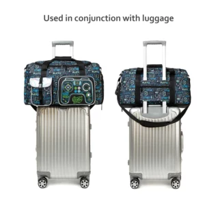 1PCS Travel Duffle Bag Weekender Overnight Bag Gym Tote Bag with Wet Pocket for Men Boys Workout Duffel Bag - Image 3