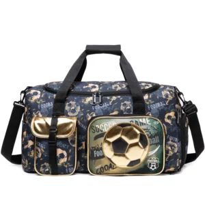 1PCS Travel Duffle Bag Weekender Overnight Bag Gym Tote Bag with Wet Pocket for Men Boys Workout Duffel Bag - Image 6