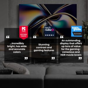 Hisense 55" Class U8 Mini-LED ULED 4K UHD Google Smart TV (55U8QG, 2025 Model) - QLED, Native 165Hz, VRR 288, Up to LD5600, 5000 Nits, HDR10+, Dolby Vision IQ · Atmos, IMAX Enhanced, 4.1.2 Ch Audio - Image 3