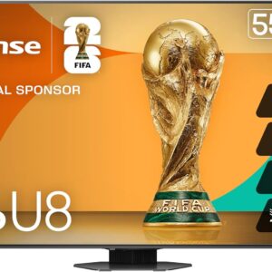 Hisense 55" Class U8 Mini-LED ULED 4K UHD Google Smart TV (55U8QG, 2025 Model) - QLED, Native 165Hz, VRR 288, Up to LD5600, 5000 Nits, HDR10+, Dolby Vision IQ · Atmos, IMAX Enhanced, 4.1.2 Ch Audio - Image 2
