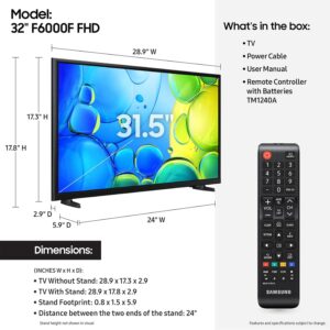 SAMSUNG 32-Inch Class Full HD F6000 Smart TV (2025 Model) HDR, Object Tracking Sound Lite, Knox Security, One UI Tizen, Smart TV - Image 6