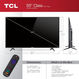 TCL 55" Class 4-Series 4K UHD HDR Smart Roku TV – 55S435, 2021 Model - Image 6