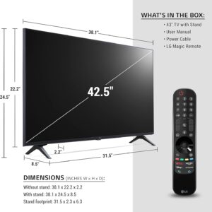 LG 43-in 4K UHD TM120 Smart LED TV W/ Quad Core Intelligent Processor - 43UP8000PUR - Image 6