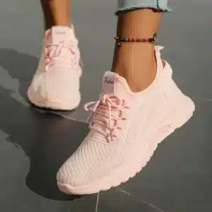 2026 new fashion leisure sports single shoes wholesale cross-border factory trend fly weaving women shoes casual sneaker - Image 4