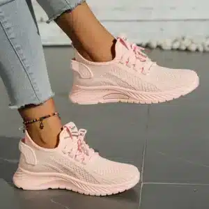 2026 new fashion leisure sports single shoes wholesale cross-border factory trend fly weaving women shoes casual sneaker - Image 6