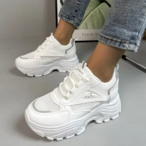 SpringandAutumn Elegant Mesh Sports Running Flat Casual Shoes Fashionable and Best Selling New Comfortable Women's Shoes - Image 7