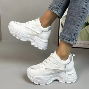 SpringandAutumn Elegant Mesh Sports Running Flat Casual Shoes Fashionable and Best Selling New Comfortable Women's Shoes - Image 6