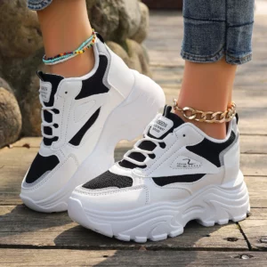 SpringandAutumn Elegant Mesh Sports Running Flat Casual Shoes Fashionable and Best Selling New Comfortable Women's Shoes - Image 4