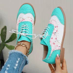 Plus Size Women Sneakers Casual Laser Fashionable Comfortable Shoes Women Autumn New Round Head Lace Up Color Sneakers Women - Image 3