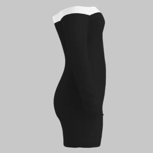 Women's Autumn Dress French Comfortable Daily Off-Shoulder Sweetheart Neck Mini Sexy Mini Dress - Image 5