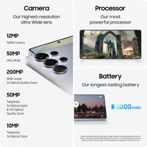 SAMSUNG Galaxy S25 Ultra, 512GB Smartphone, Unlocked Android, AI Night Mode Camera, Snapdragon 8 Elite Fast Processor, 5000mAh Battery, Built-in S Pen, 2025, Titanium Black - Image 7