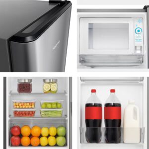 233L Gross/ 177L Net Capacity, Single Door Compact Refrigerator With Water Dispenser RR233N4WSU Silver - Image 4