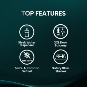 233L Gross/ 177L Net Capacity, Single Door Compact Refrigerator With Water Dispenser RR233N4WSU Silver - Image 6