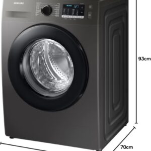 8 Kg Front Load Washing Machine With Hygiene Steam, Eco Bubble, Drum Clean With Digital Inverter Technology, 1400 RPM 8 kg 55 kW WW80TA046AX Inox - Image 3