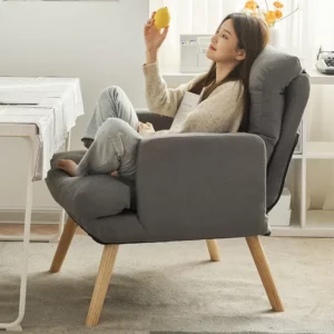 Living room lounge chair computer chair home study office chair bedroom armchair folding single person sofa chair vanity chair - Image 6