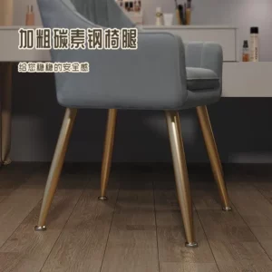 Home Living Room Chair Bedroom Soft Cushion Dressing Table Stool Cloakroom Makeup Chair Study Desk Study Chair Office Chairs - Image 4