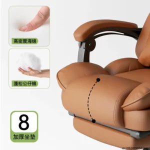 Comfortable Office Boss Chair, Reclining Gaming Computer Chair for Bedroom and Living Room, Study Sofa Chair, Home Furniture - Image 4