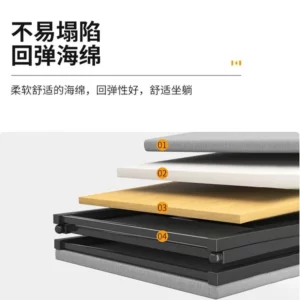 AOLIVIYA Folding Bed Sheet Home Nap Bed Office Bedroom Sleeping Iron Frame Portable Rental House Simple Double Bed - Image 3