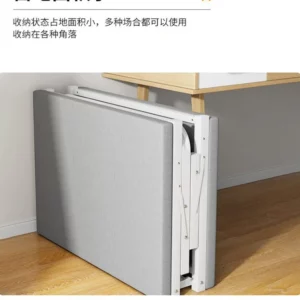 AOLIVIYA Folding Bed Sheet Home Nap Bed Office Bedroom Sleeping Iron Frame Portable Rental House Simple Double Bed - Image 4