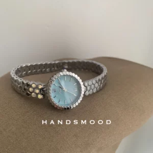 Luxury ladies watch honeycomb blue mother-of-pearl chain elegant fashion women's watch trendy watch female gift for girlfriend - Image 2