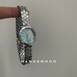 Luxury ladies watch honeycomb blue mother-of-pearl chain elegant fashion women's watch trendy watch female gift for girlfriend - Image 3
