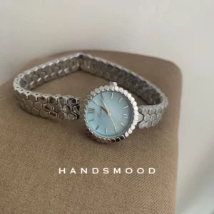 Luxury ladies watch honeycomb blue mother-of-pearl chain elegant fashion women's watch trendy watch female gift for girlfriend - Image 5