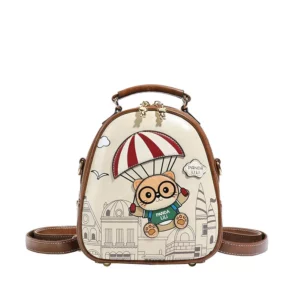 Women's Soft Leather Small Backpack School Backpack for Girls Bagpack Female Shoulder Bag Multifunction Travel Rucksack Mochilas - Image 5