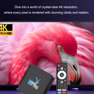 H96 MAX S905L3 Android 14 Smart TV Box 4K HD Decoder Dual Band WiFi BT4.0 Google Assistant Set Top Box with Deer Pattern Lensign - Image 4
