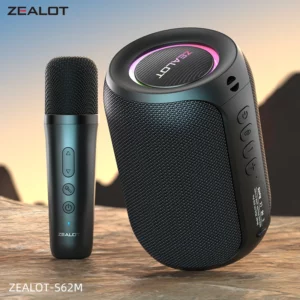 ZEALOT-S62M Karaoke Machine Portable Bluetooth 5.3 Speaker System with 1-2 Wireless Microphones Home Family festival Gifts - Image 1
