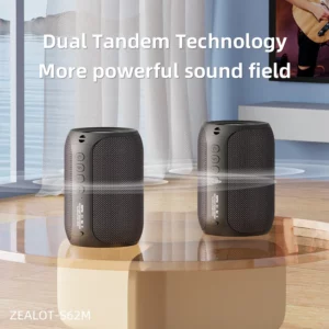ZEALOT-S62M Karaoke Machine Portable Bluetooth 5.3 Speaker System with 1-2 Wireless Microphones Home Family festival Gifts - Image 5